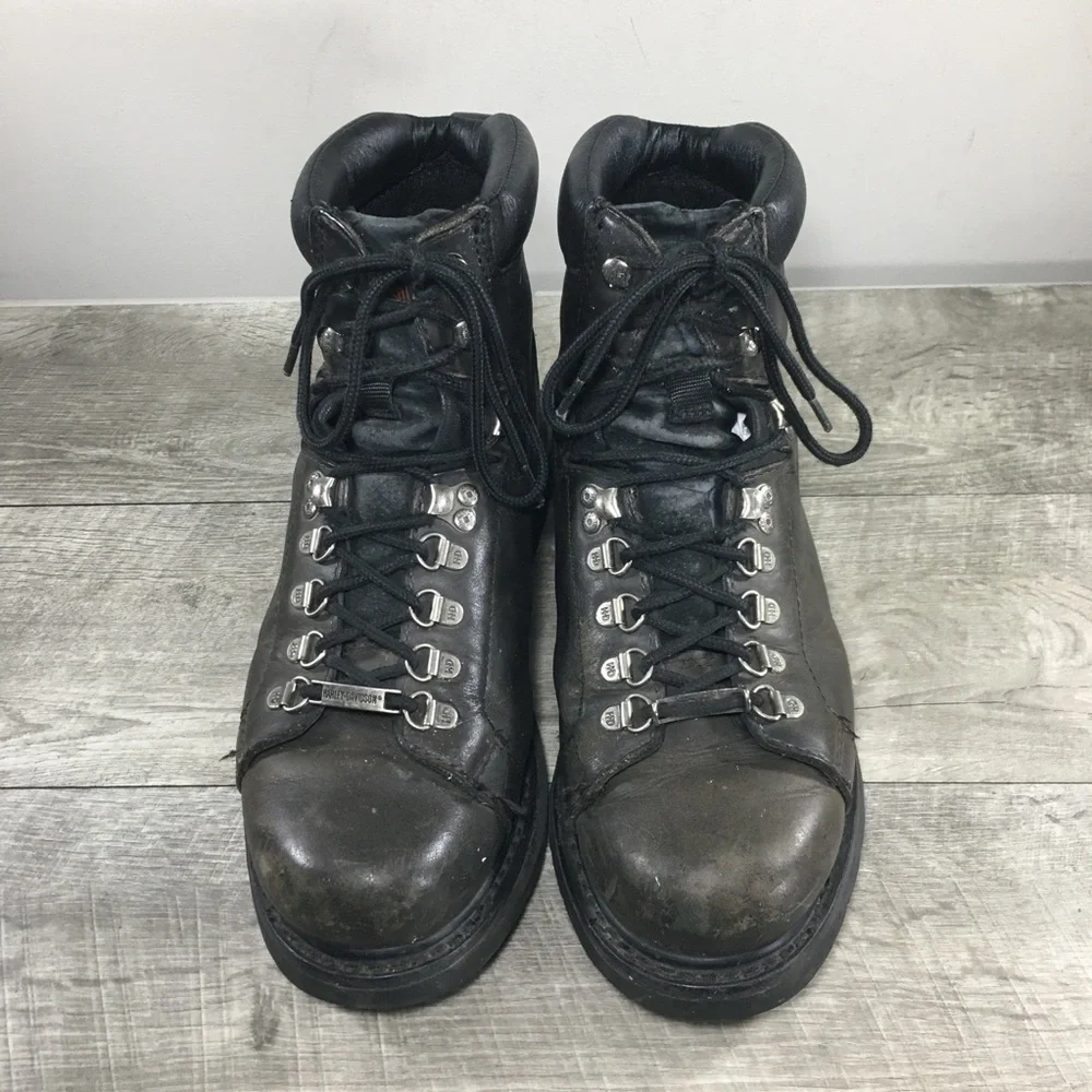 Harley-Davidson Motorcycle Mens D93041 Faded Glory Leather Riding Biker Boots 12